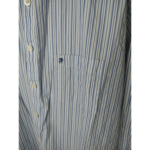 $  Mossimo Supply Co. Long Sleeve Collared Button Up Striped Shirt. Size XL - Picture 3 of 9